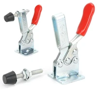 2pcs gh 201 b 90kg toggle clamp quick release verticalhorizontal type clamps 100mm height hand tool for woodworking