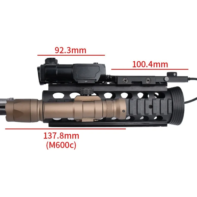 Тактический перст 4 Zenitc Airsoft Surefire M300A M600C Фонарик для оружия Perst-4 Красный Зеленый