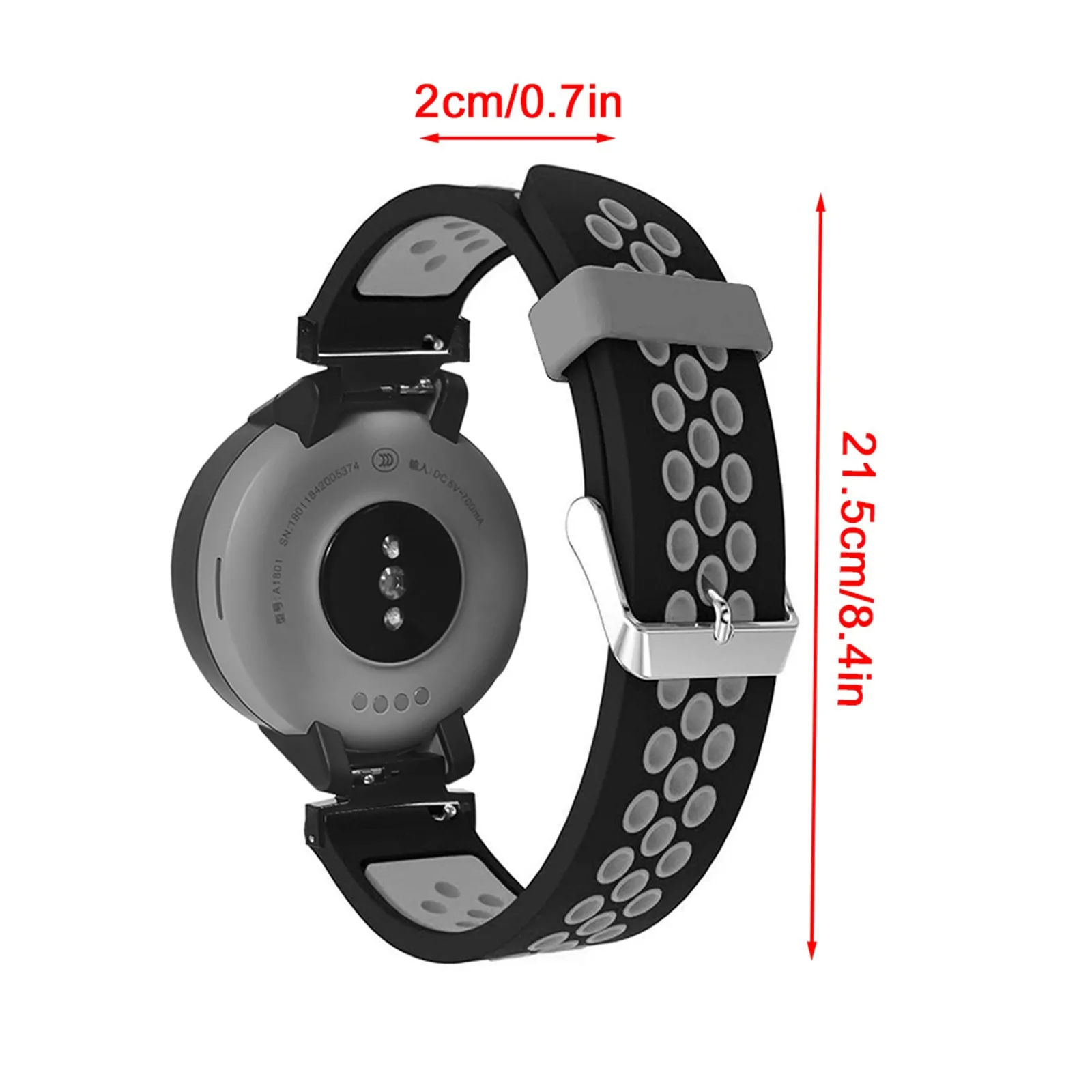 Replacement Bracelet For Huami Amazfit Verge Smart Watch Two Color Breathable Hole Strap Wriststrap Smart Watch Band Wholesale