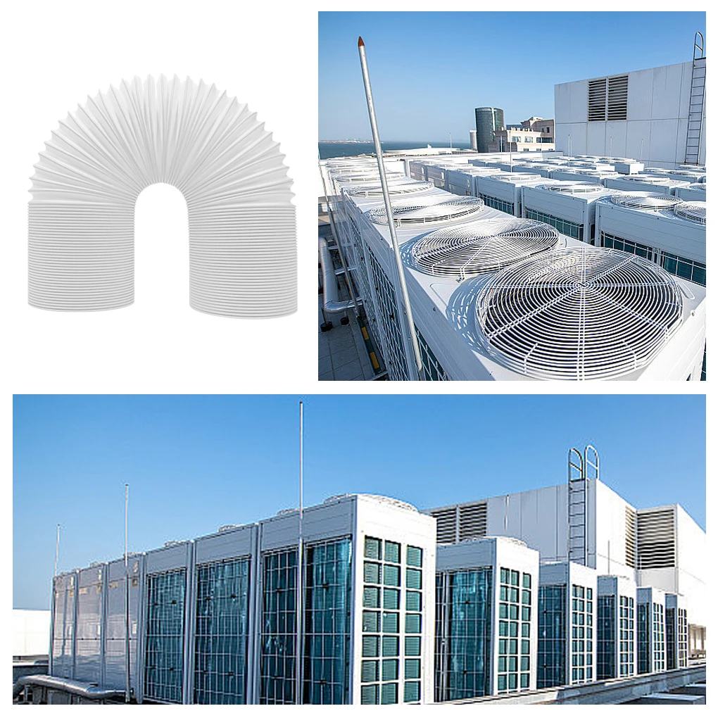 

Универсальный гибкий вытяжной шланг для кондиционера, белый, легко установить и заменить