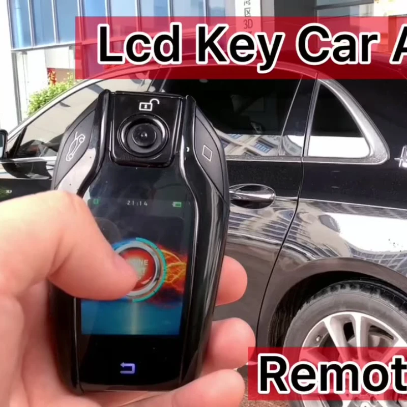 

Drop Shipping KOL New Liquid Crystal Key Cardot Smart Remote Start Stop Passive Keyless Entry System Car+Alarms