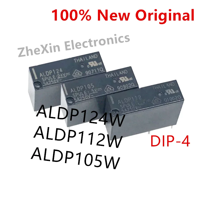 5-10 шт./партия, ALDP124W, ALDP112W, ALDP105W DIP-4 новое оригинальное силовое реле 5A SPST ALDP124, ALDP112, ALDP105