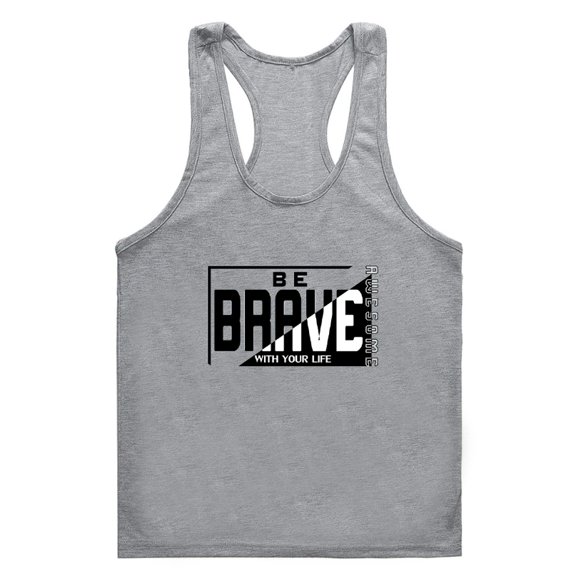 

Be Brrve Printing Gym t-tank top menFemale Simplicity Comfortable tank Gym t-tank top menCool Fit Gym t-tank top menSummer Breat