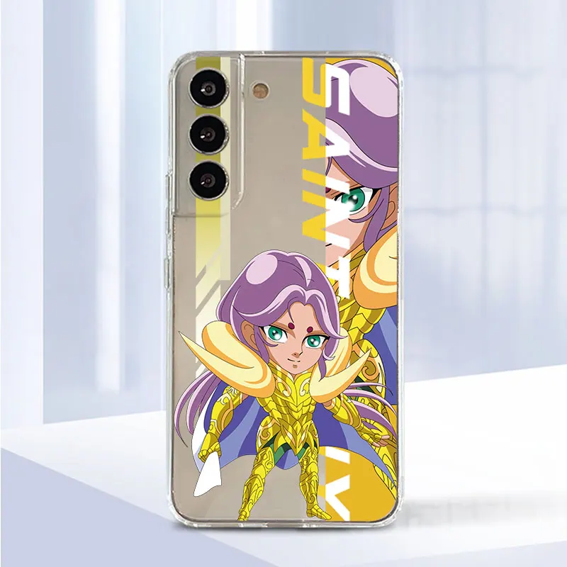 Фото Прозрачный Чехол аниме Saint Seiya для Samsung Galaxy S23 S22 S20 FE S21 S10 S9 Plus Note 20 Ultra 10 Lite, мягкий чехол для телефона из ТПУ №5