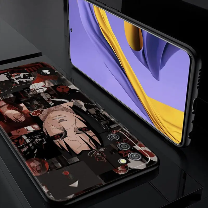 Аниме Чехол Akatsuki Naruto для телефона Samsung Galaxy A51 A52 A50 A71 A72 A21s A10 A70 A30 A31 A20e A20s A10s мягкий