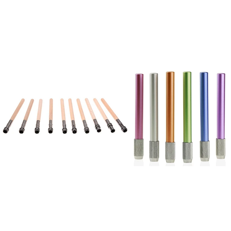 

16 Pcs Adjustable Pencil Lengthener Tool Rod Single-End Pencil Extender 12Cm & 103Mm