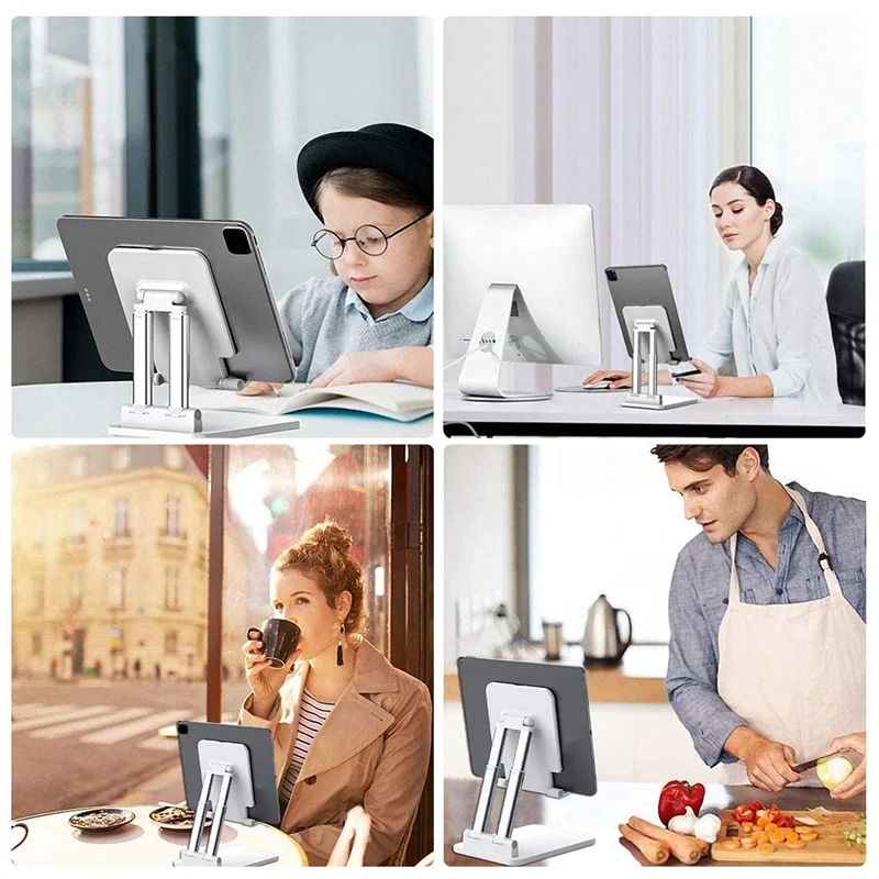 Подставка для планшета с регулируемой высотой складной держатель двухтрубный