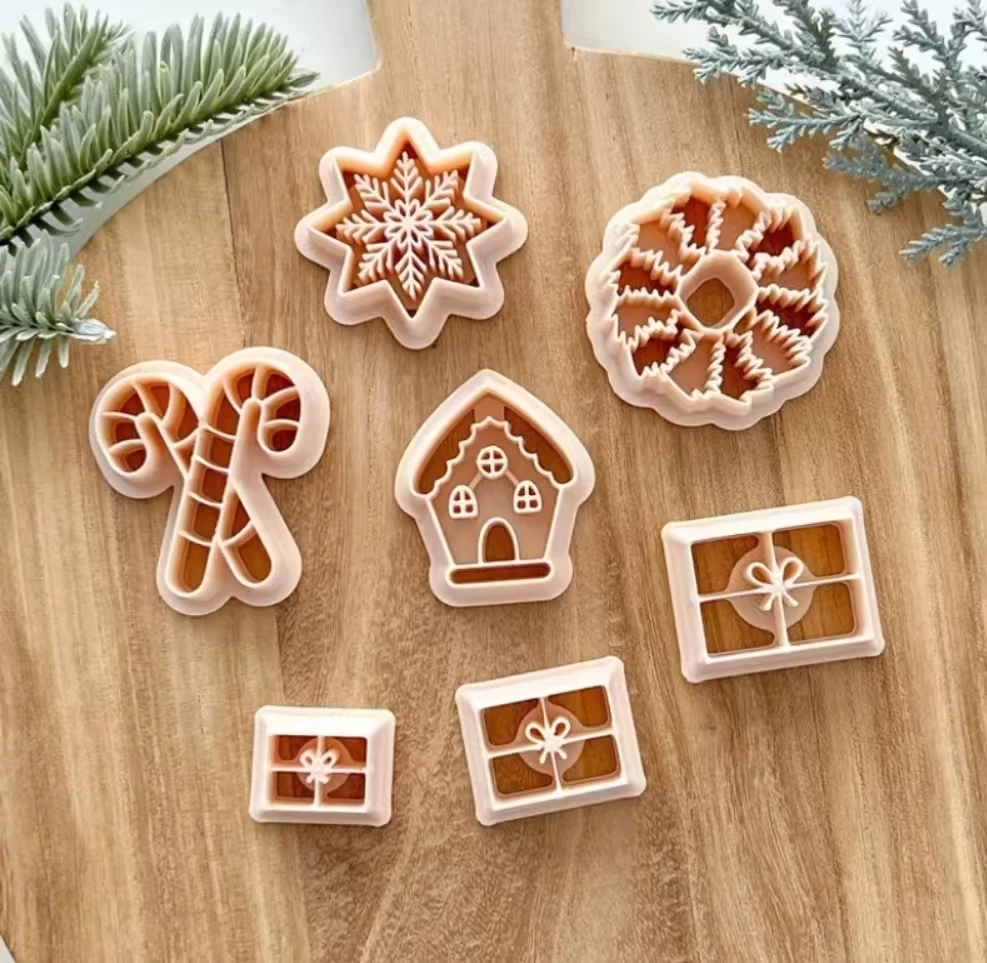 Рождественские фрезы для полимерной глины | Фрезы зимней Набор резаков Резаки