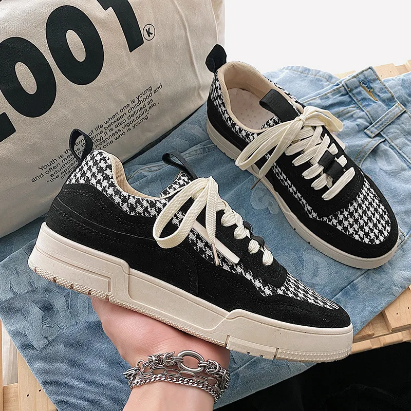 

Men Casual Shoes Korean Version All-match Harajuku Ulzzang Mens Vulcanized Shoes Students Thick-soled Platform Shoes Sneakers