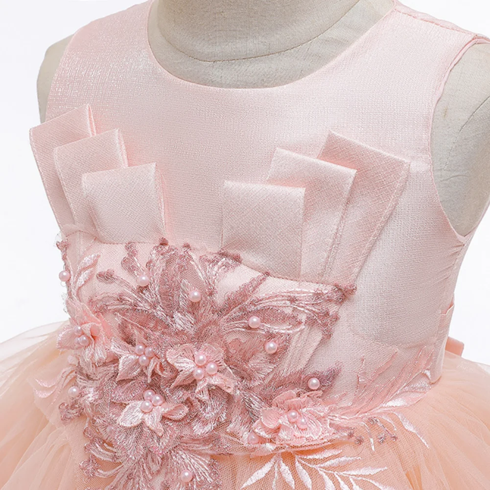 Infant Girls Dress Wedding Dresses for Formal Occasions Performance Gown Birthday Party New Year Christmas Silk |