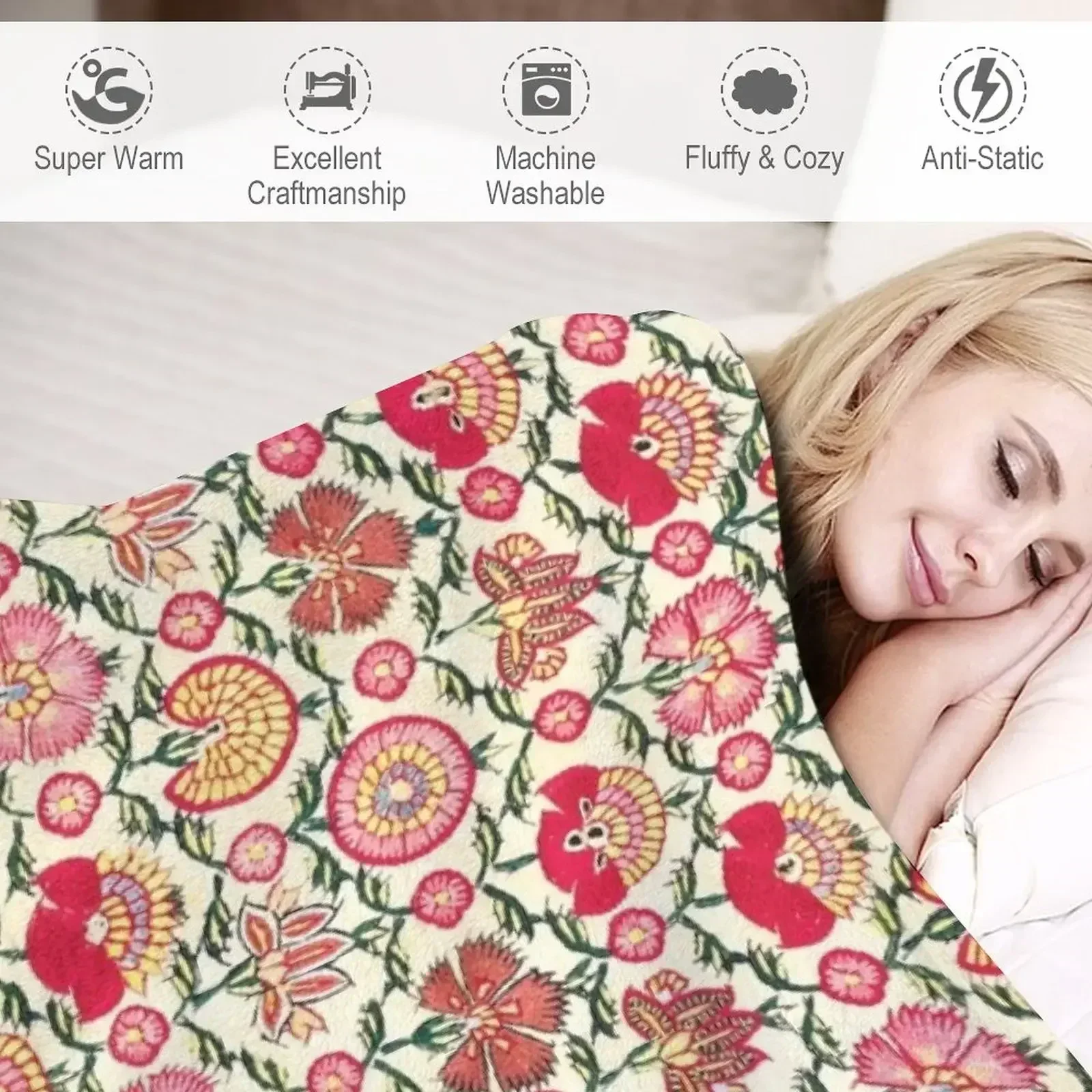 Винтажное богемное одеяло Suzani 14 для пикника декоративного дивана