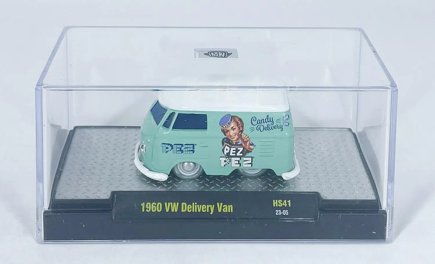 Машина M2 1/64 1960 фургон доставки HS41 Baby Blue из литого сплава Модель автомобиля