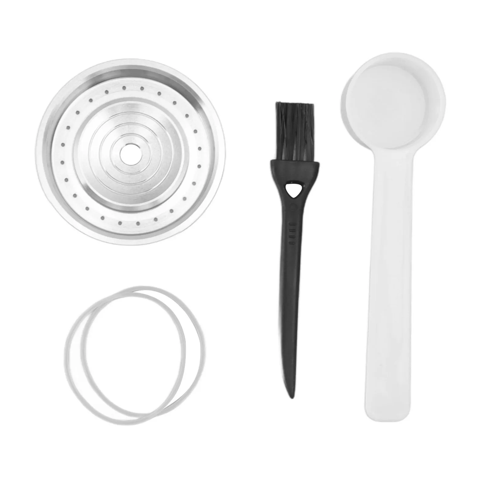 

Coffee Capsule Cover Refillable Proof 304 Stainless Steel Environmentally Friendly Coffee Capsule Lid for Home