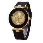 Новинка 2022, модные роскошные женские кварцевые часы DQG со стразами, золотые силиконовые женские часы, женские часы