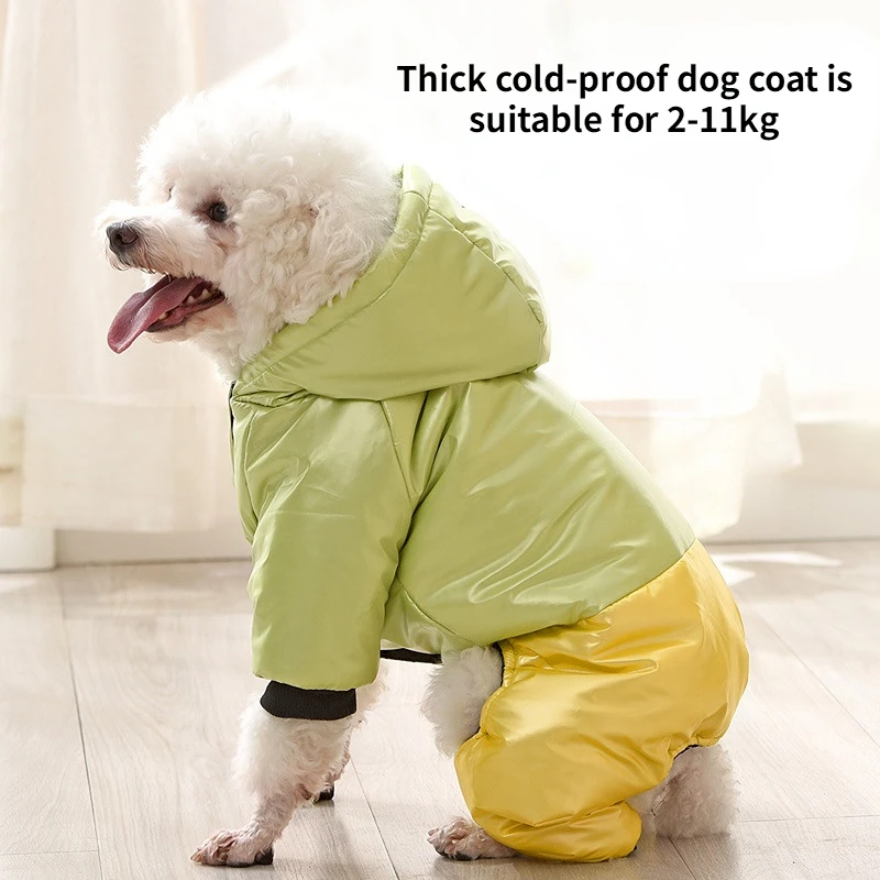 

Товары для домашних животных, хлопковое пальто для собак, плюшевое теплое пальто для собак, куртка, одежда для щенков, Холодная Теплая ветро...