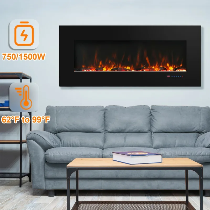Luxstar 42 дюйма настенный не для утопленного электрического камина обогреватели