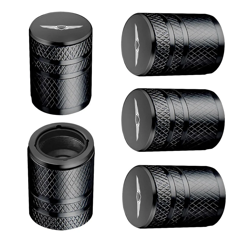 

5 шт., крышка клапана для автомобильных колес из алюминиевого сплава, защитная крышка для Genesis Coupe Logo G70 G80 G90 GV60 GV70 GV80 EV Essentia Neolun