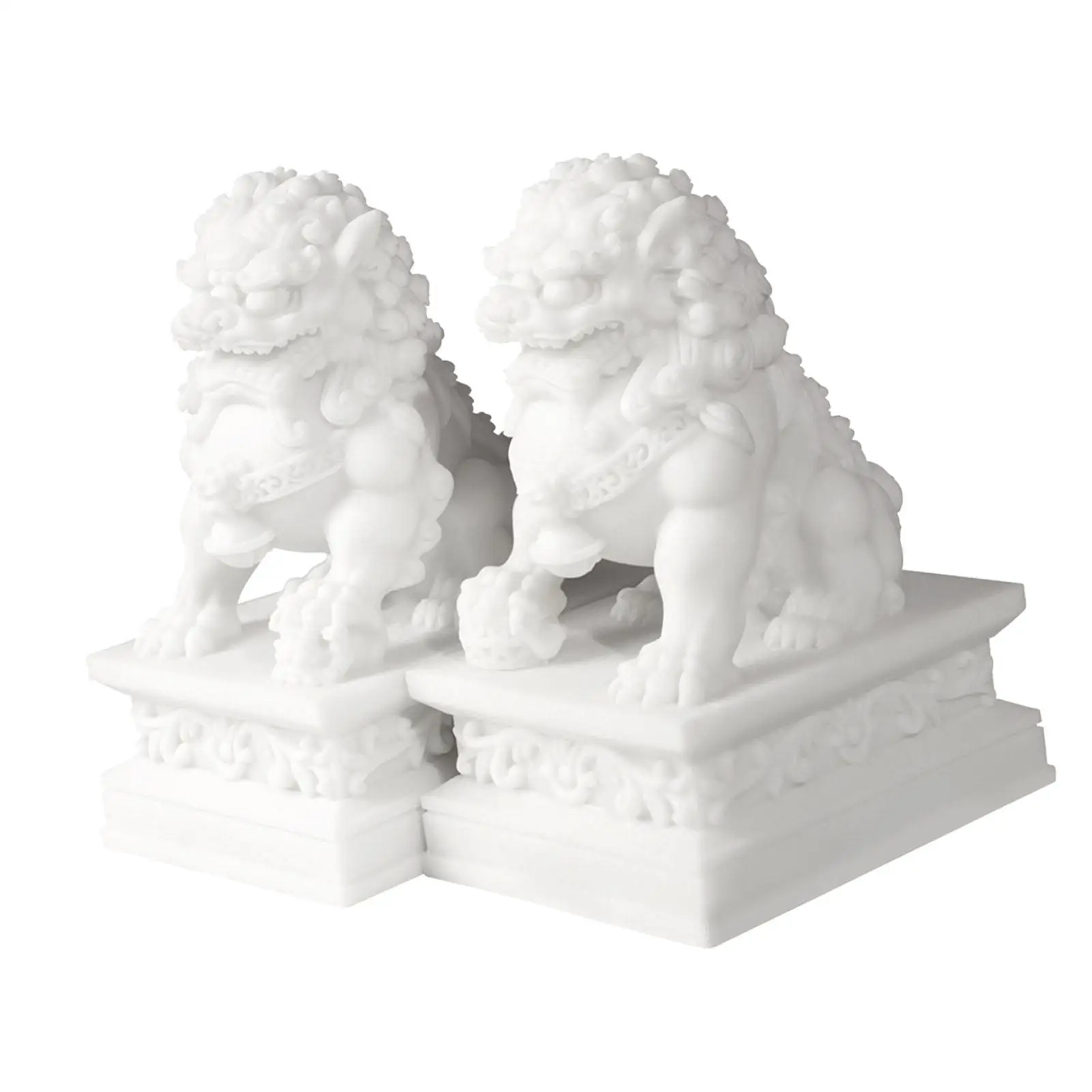 2x миниатюрные фигурки из смолы декор китайские статуи льва скульптуры животных