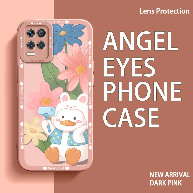 

Angel Eye Phone Case for Realme 8 8s 8i 9i 9 9 Pro Plus V13 V25 Q3i Q5 Narzo 30 50 Aimei Duck Cases Happy Running Duck