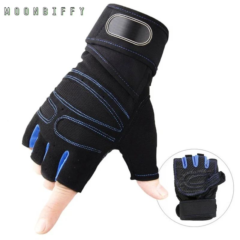 

Перчатки для тренажерного зала, тяжелые спортивные перчатки для тяжелой атлетики, перчатки с открытыми пальцами для бодибилдинга, трениров...