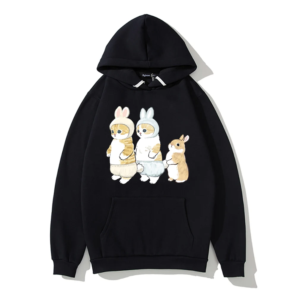 

Толстовка с капюшоном Mofu Sand Cat kawaii cat cute 2D унисекс, толстовка с капюшоном и принтом, одежда 18