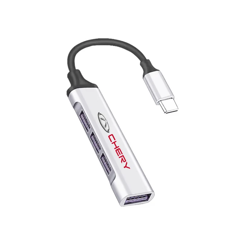 

Автомобильный 4-портовый USB-концентратор, высокоскоростной мульти-сплиттер типа C, аксессуары для Chery TIGGO 2 3 4 5 7 Pro 8 3X A1 QQ Arrizo