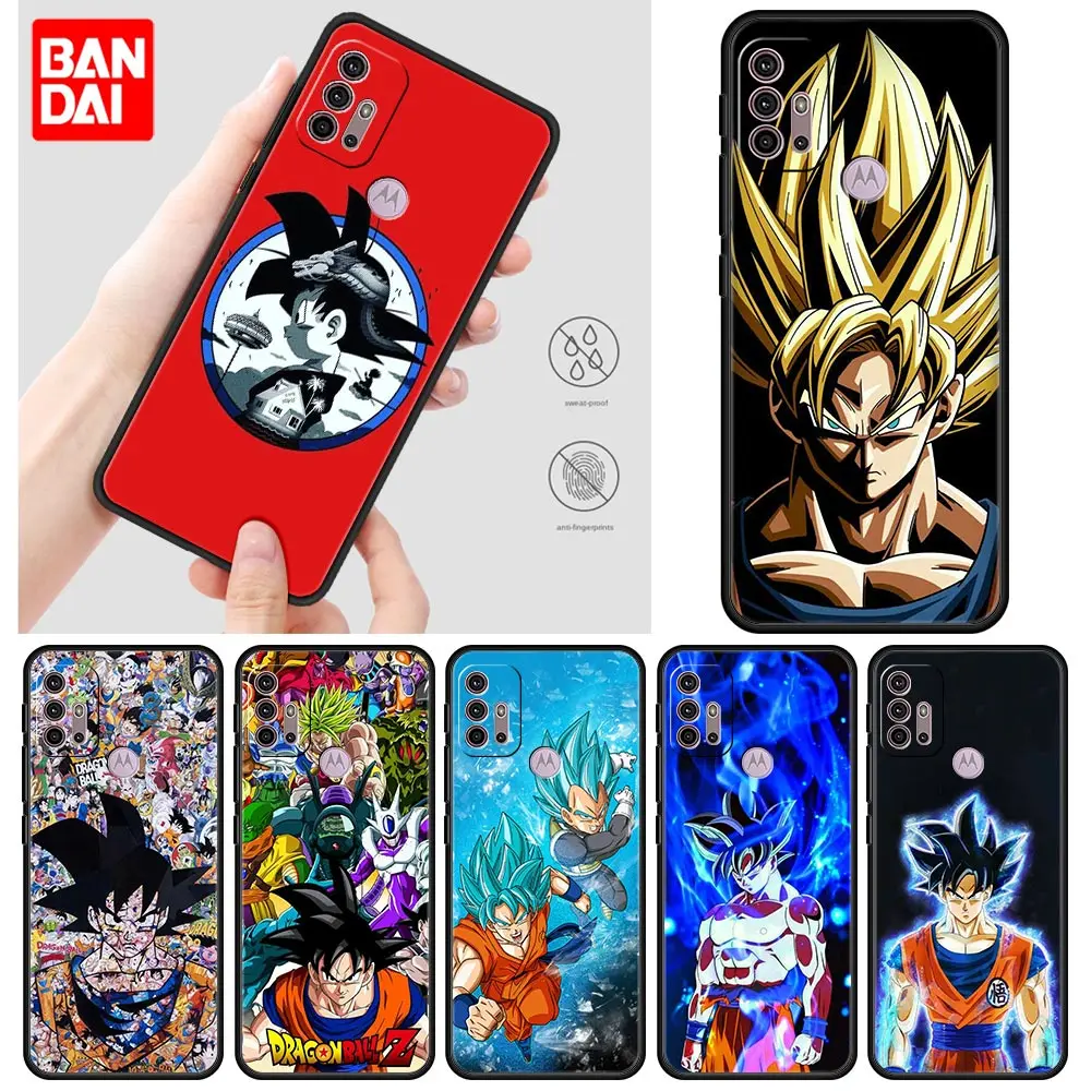 

Dragon Ball Z Anime Goku Super Drawings Case for Motorola Moto G30 G50 G60 G8 G9 G200 G31 G60s Power Plus Play Lite Cover Black