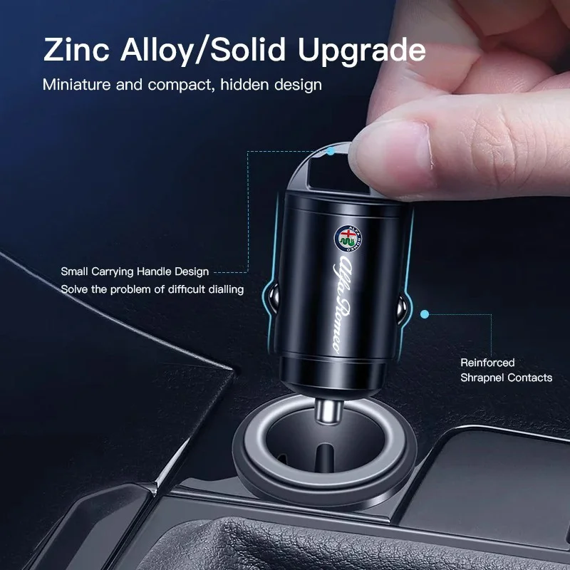 Автомобильное зарядное устройство адаптер USB PD Type C быстрая зарядка для Alfa Romeo 159