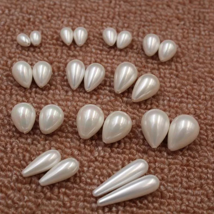 

Natural Water drop shape seawater shell pearl bead for jewelry making