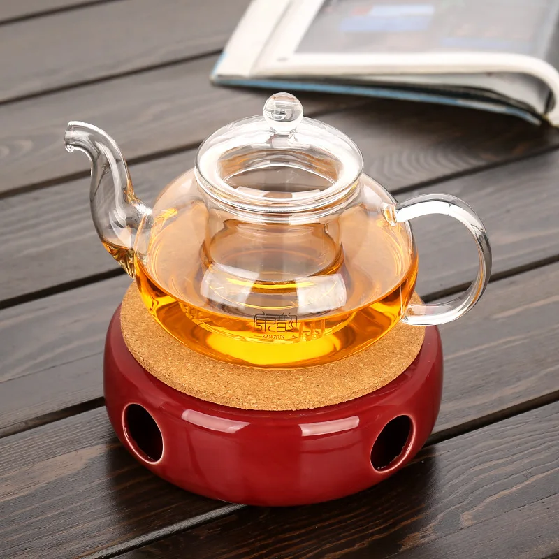 

Японская креативная керамическая подсвечник с подогревом, теплоизоляционная чайная плита, термостойкий стеклянный чайник, набор для фруктового чая