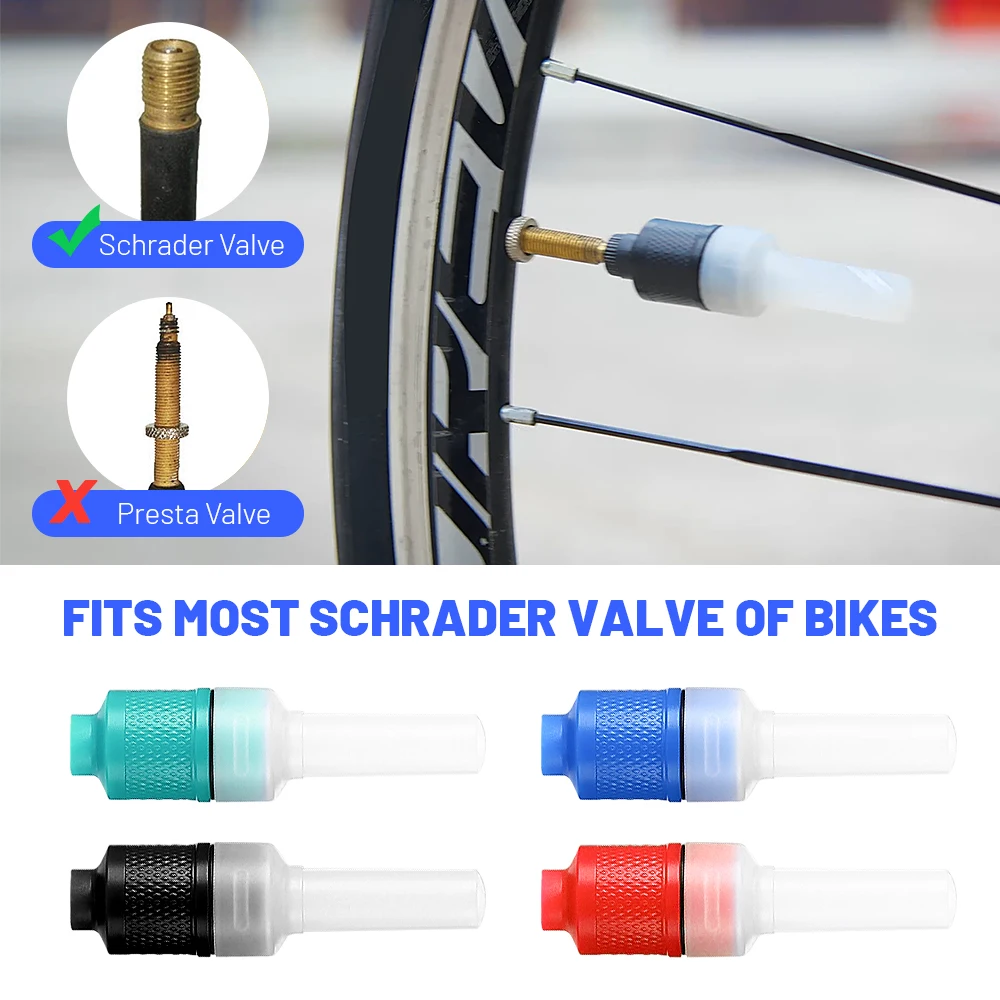 2 шт. велосипедный светильник с клапаном для шин IP6 водонепроницаемый фонарь