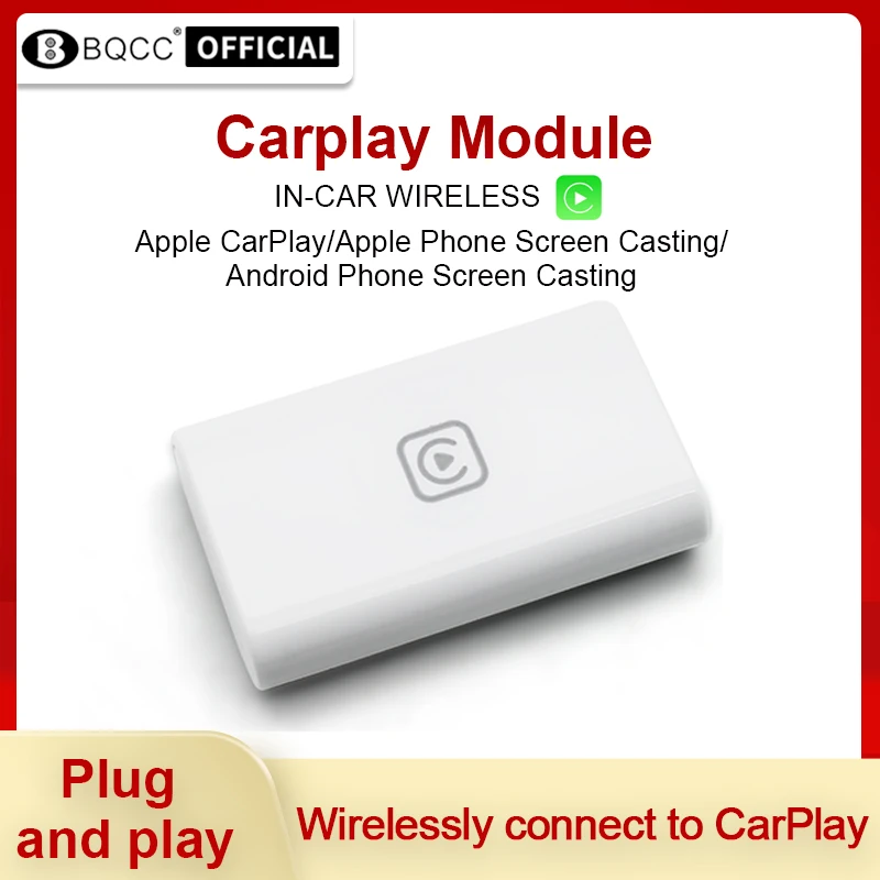 

BQCC Android беспроводной адаптер Carplay для Carplay Ai Box Smart Car Box для Benz - Kia Skoda Volvo Honda