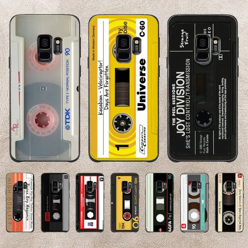 

Cassette Tape Retro Style Phone Case For Samsung Galaxy Plus S9 S20Plus S20ULTRA S10lite S225G S10 Note20ultra Case