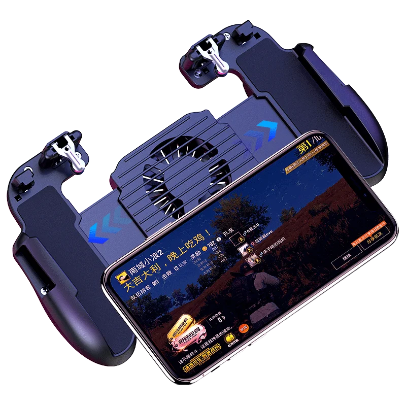 

H5 Multi Function Cooling Fan ABS Alloy Game Handle for PUBG Mobile Phone Gaming Accessorie Gamepad Controller for IPhone XS Max