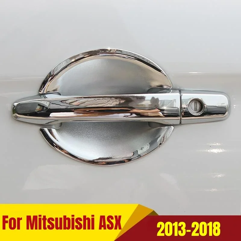 Для Mitsubishi ASX 2013-2018 автомобильный Стайлинг ABS Хромированная дверная ручка Чаша