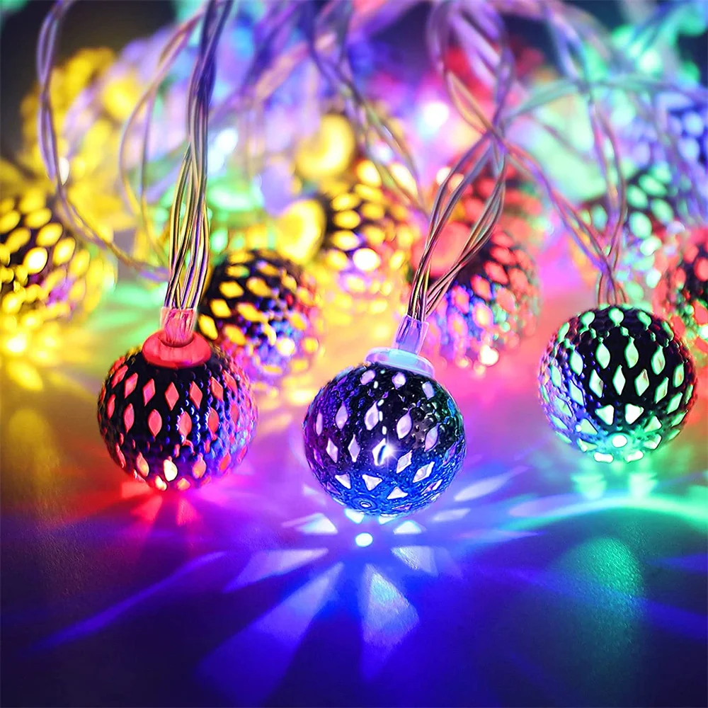 

USB/Battery Powered 25MM Metal Ball String Light Home Fairy Decoration Hanging for Party,Wedding,New Year