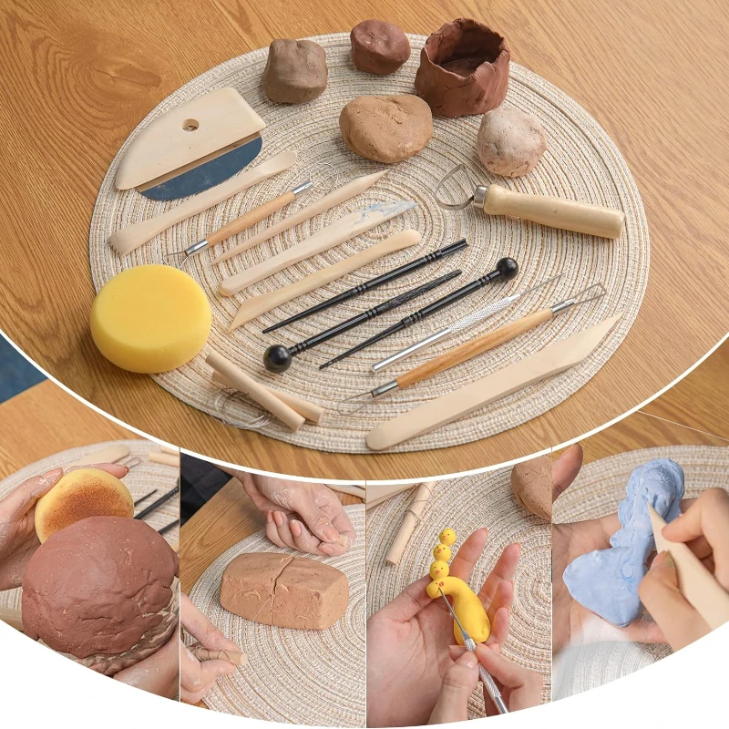 Искусственный набор инструментов керамический Деревянный Нож для моделирования