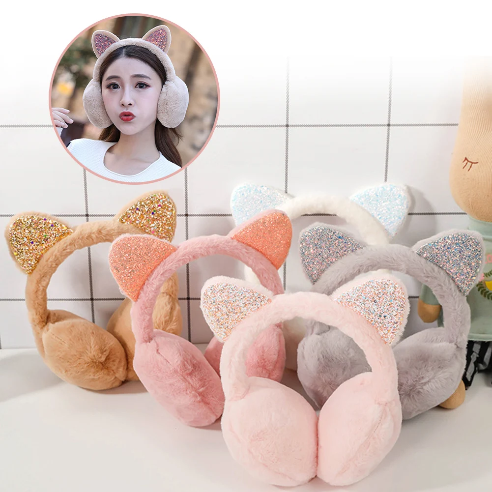 

Antifreeze Earmuffs Soft Plush Ear Warmer Winter Earmuff Women Men Fashion Solid Color Earflap Outdoor Cold Protection Ear Cover