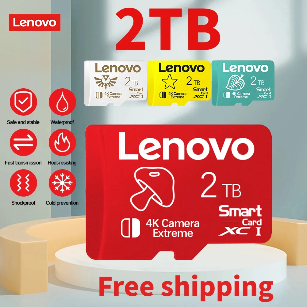 

Lenovo SD Memory Card 128gb 1TB For Nintendo Switch Micro TF SD Card 2TB High Speed Cartao De Memoria For Nintendo 64 Ps Vita