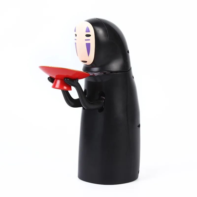 

No Face Man Model Figure Doll Anime Spirited Away Piggy Bank Faceless Man Money Box Can Automatic Eat Coin Children Toy Gift