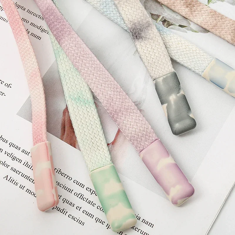 Градиентная силиконовая голова свитер шляпа шнурок полый плоский пояс веревка