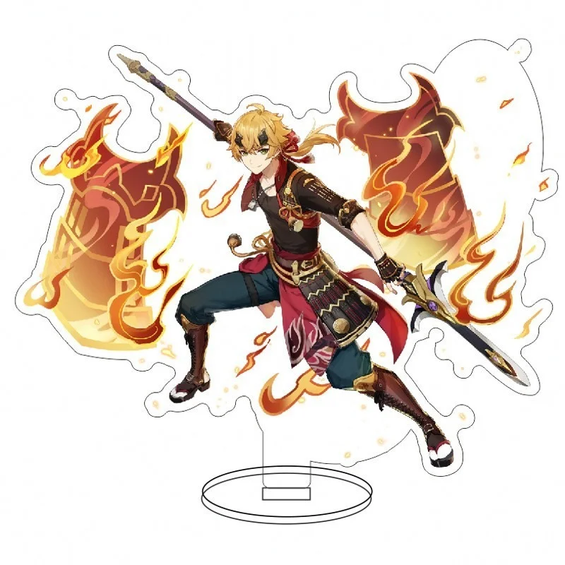 

Anime Figure Genshin Impact Zhongli Diluc Venti Klee Keqing Qiqi Acrylic Stand Model Plate Desk Decor Standing Sign Fans Gifts