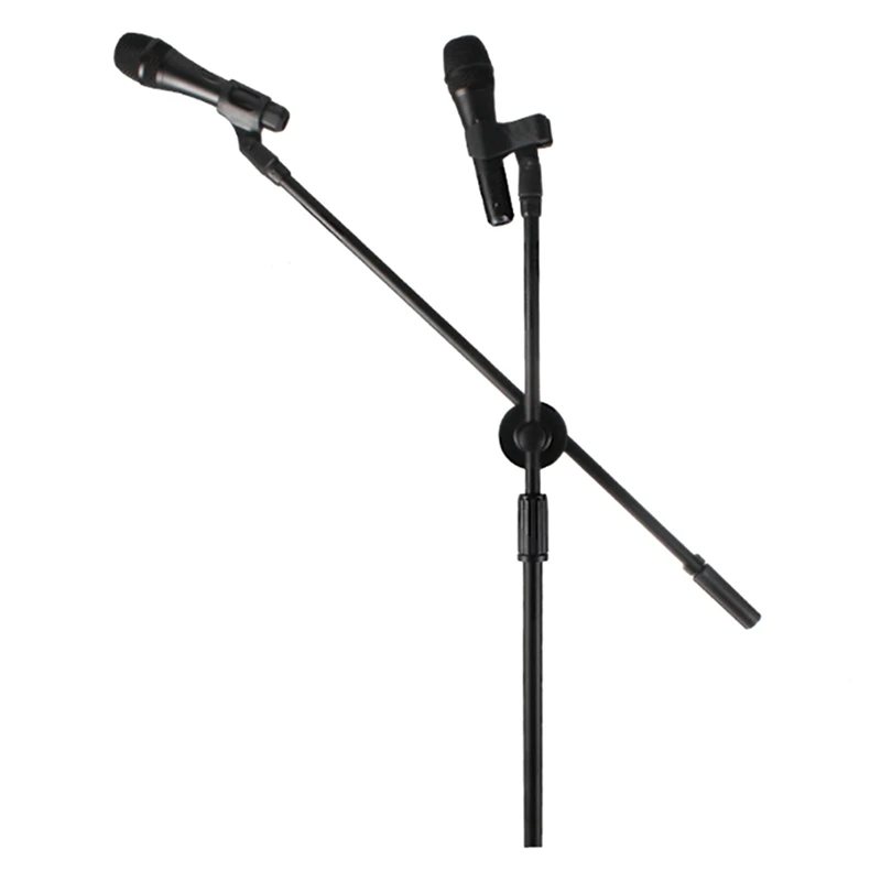 Microphone Holder Professional Swing Boom Floor Stand Mic Ajustable Stage Tripod Metal