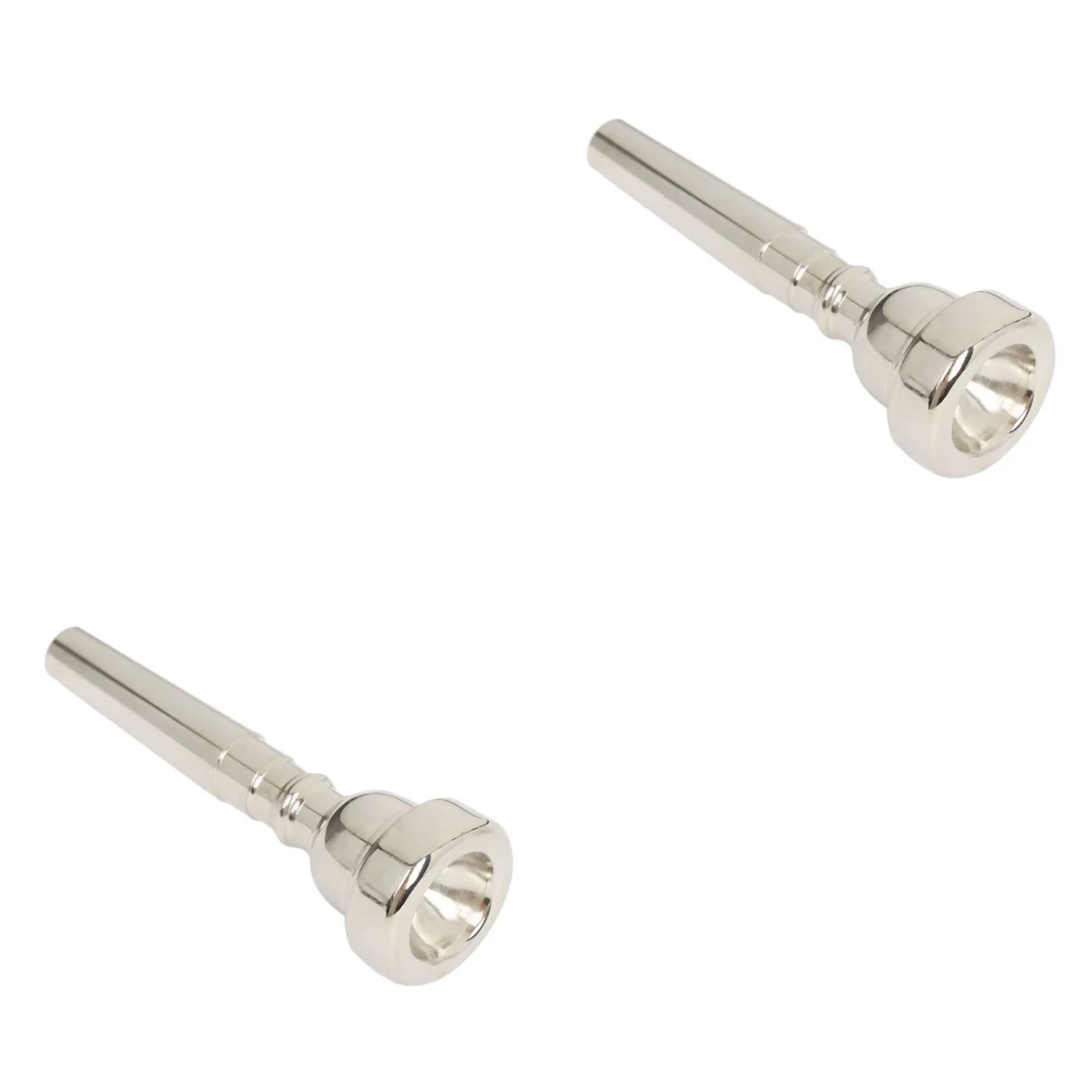 

2pcs Trumpet Replacement Copper Trumpet Mouthpiece (Silver)
