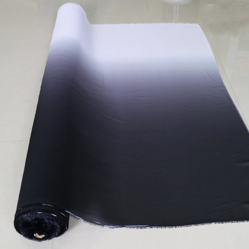 3/5/10 м Прозрачная ткань Омбре Просвечивающая разноцветная шелковая шифоновая с