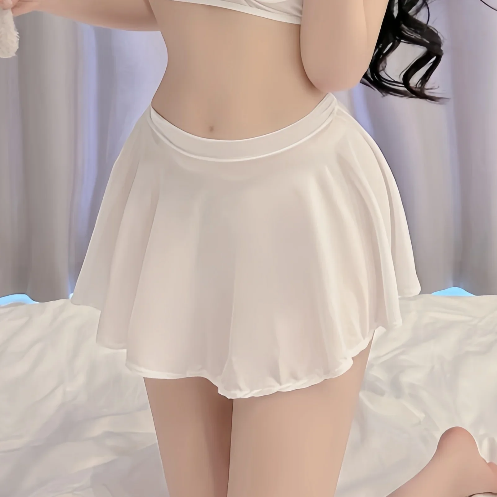 NEWFUNJOIN пикантные японские корейские стильные трапециевидные плиссированные