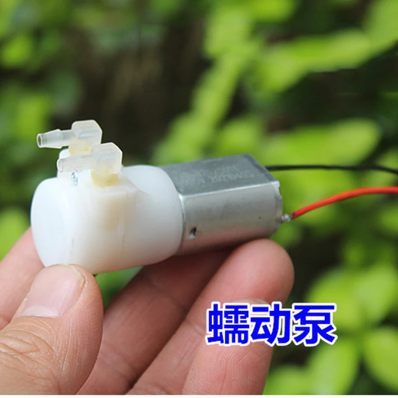 

Tiny Mini Peristaltic Water Dosing Pump DC 3V 3.7V 5V Micro Gearbox Reversible Direction Self-priming Suction Slow Liquid Pump