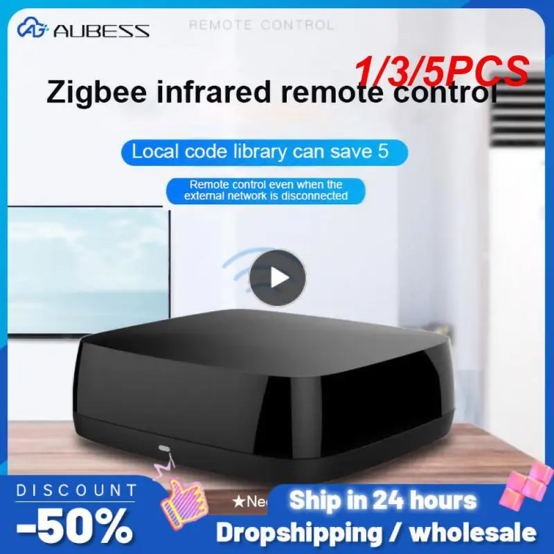 

1/3/5PCS Zemismart Tuya Zigbee Smart IR Remote Control Universal Infrared Remote for Air-con TV Fan Water Heater Alexa Google