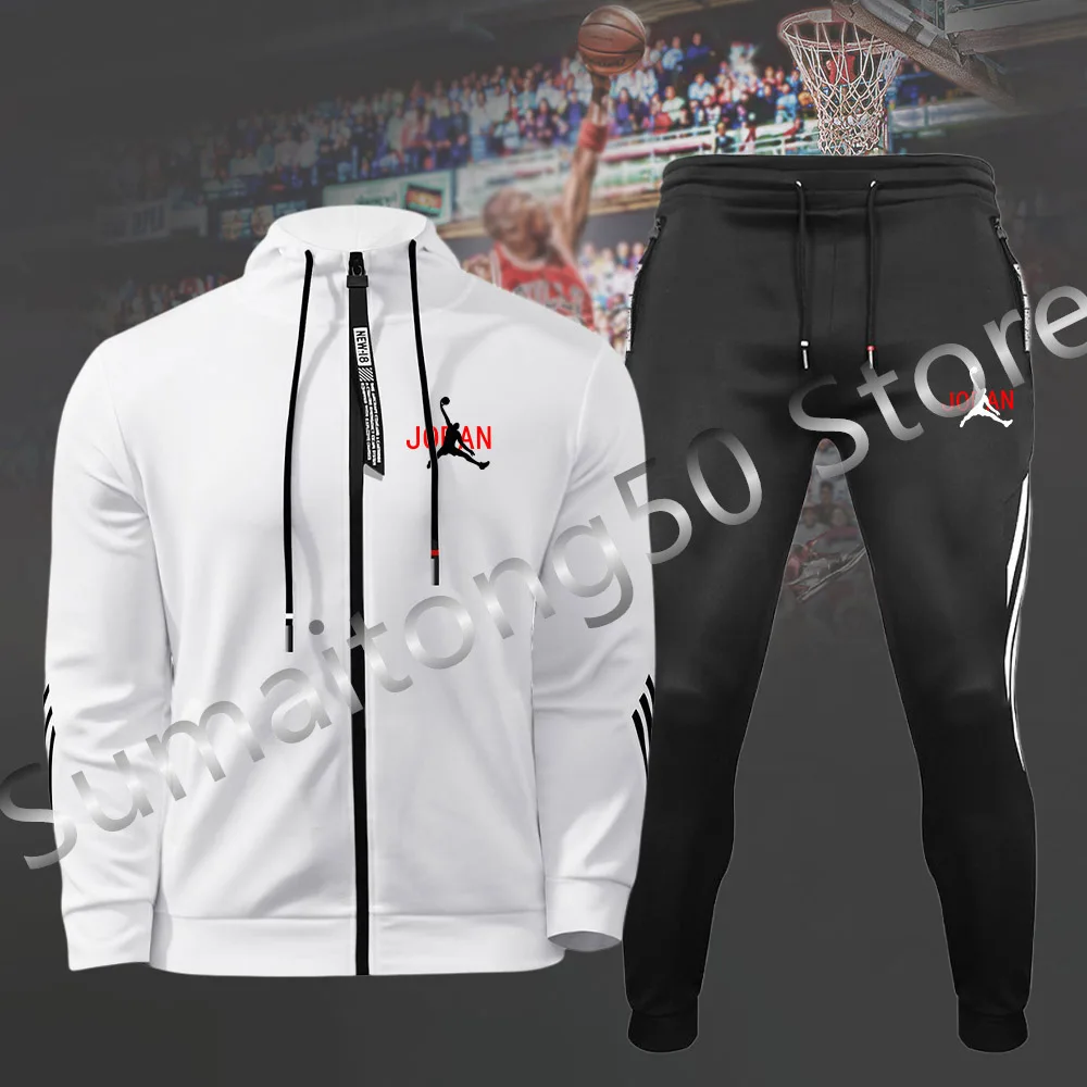 

Мужской спортивный костюм, зимний, толстовка с капюшоном и спортивные штаны, для бега