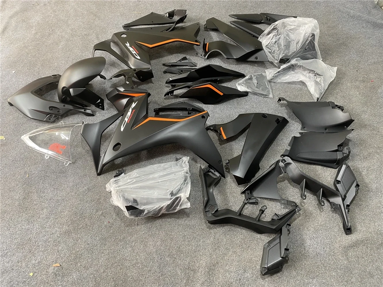 Комплект обтекателей для мотоцикла подходит CBR650R 2021 2022 лет CBR650 21-22 матовый черный